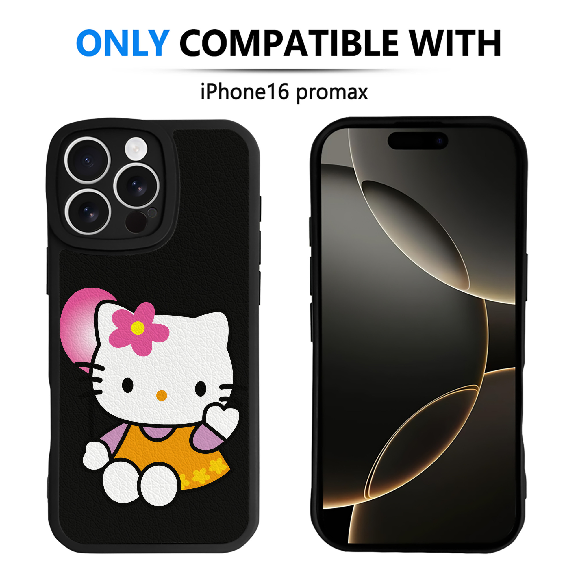 （画像用） Hello Kitty ハローキティ 【iPhone 16シリーズ対応】シリコンスマホケース（レザー調） 材質：シリコン